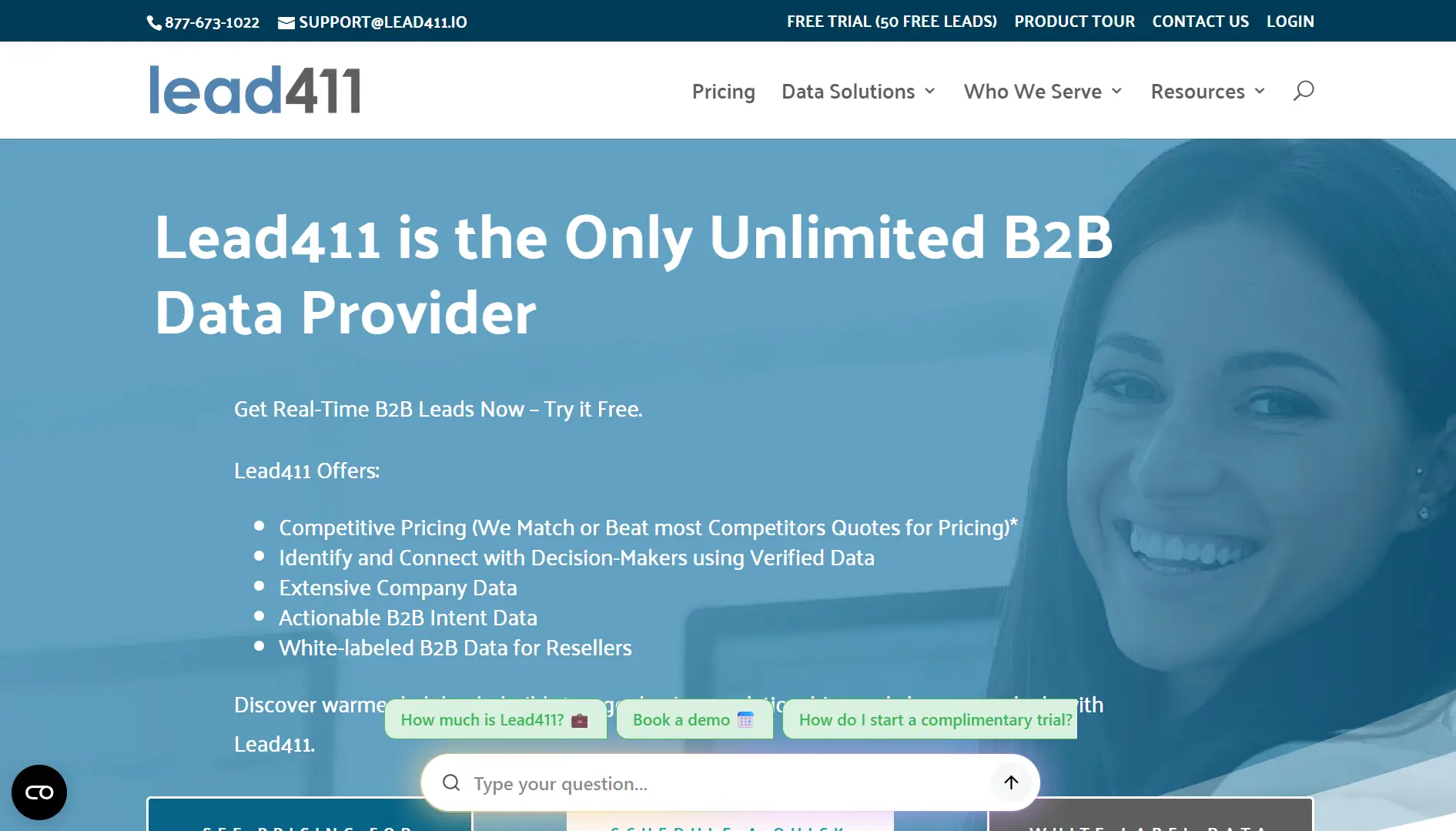 Lead411 for buying email list