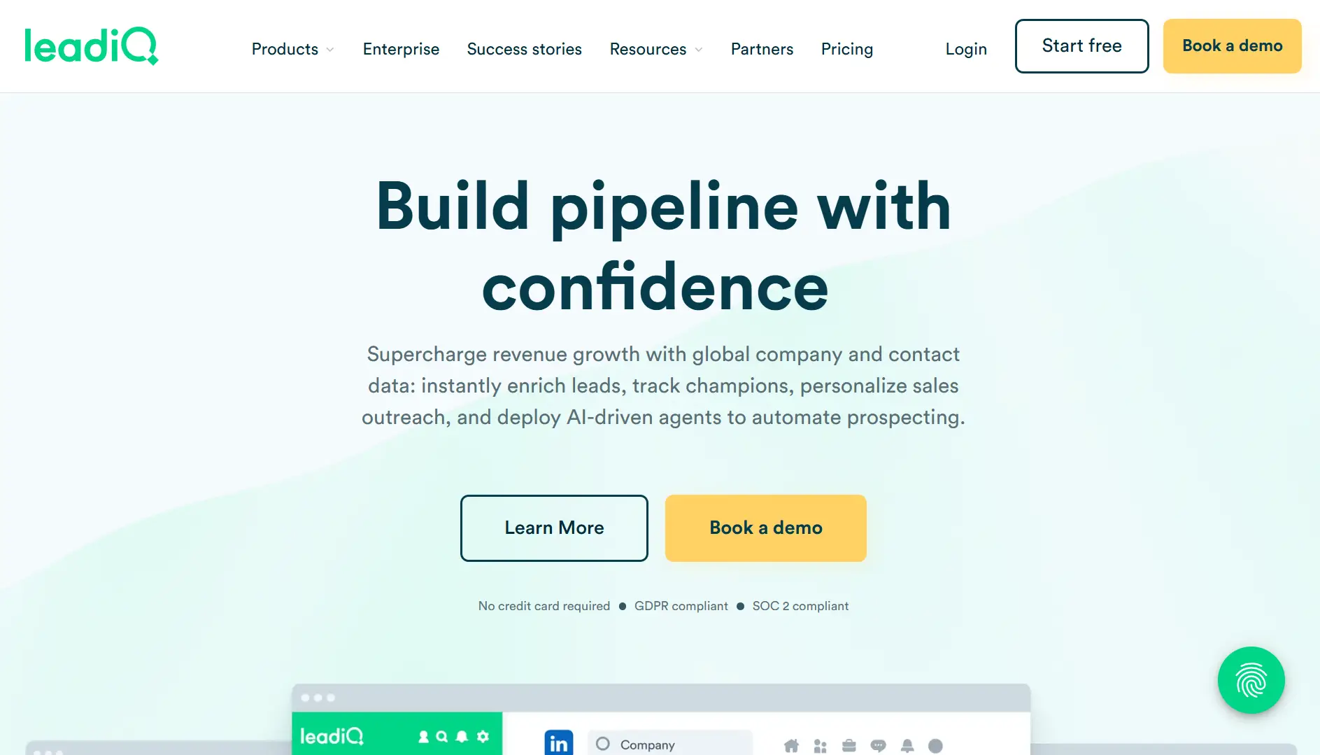 LeadIQ for buying email list