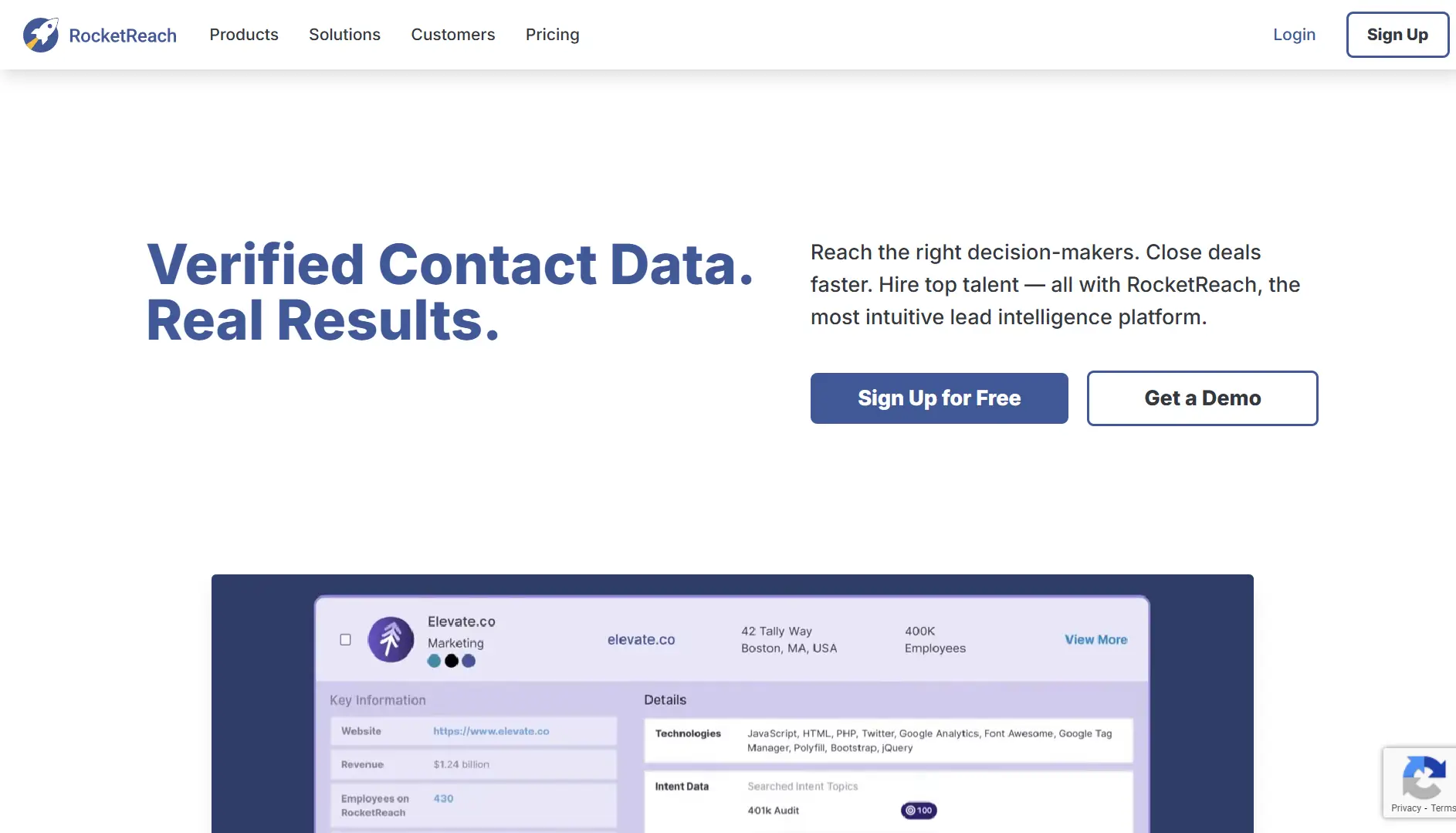 RocketReach for buying email list