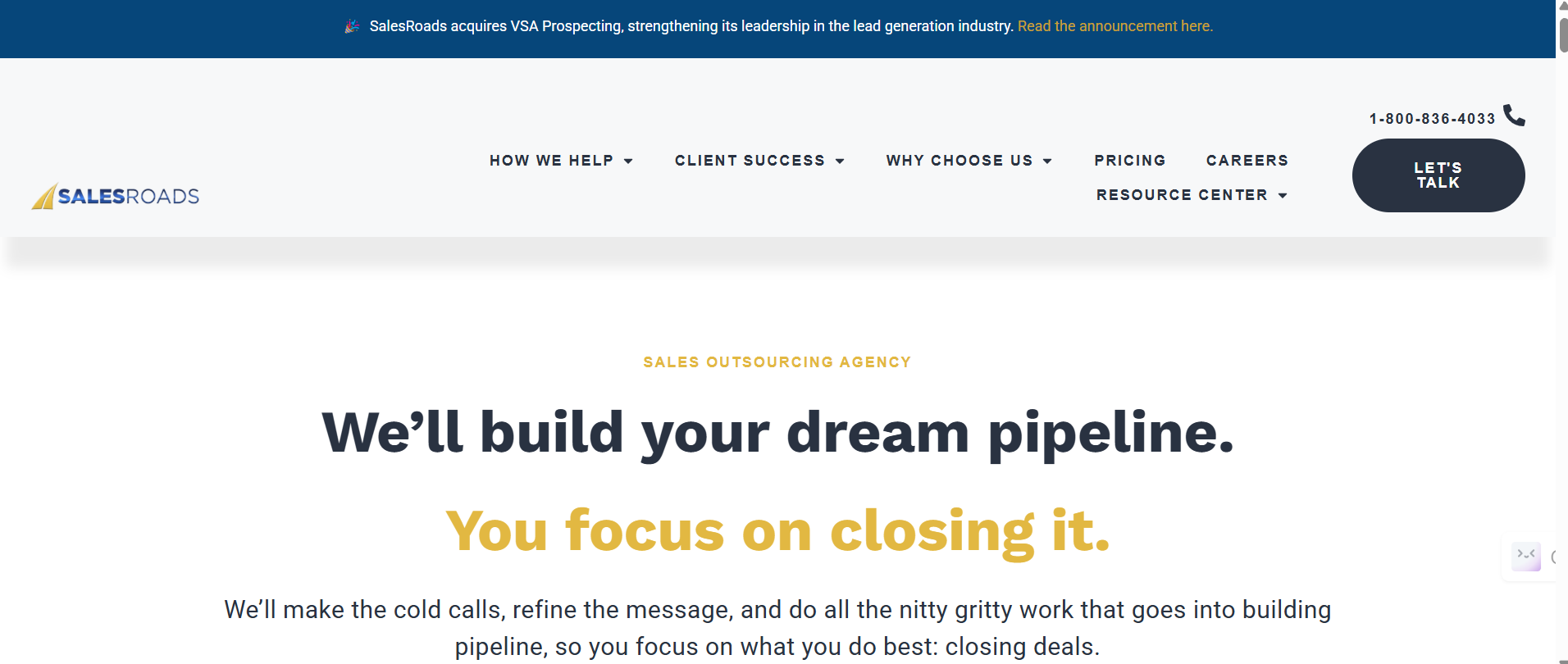 sales roads